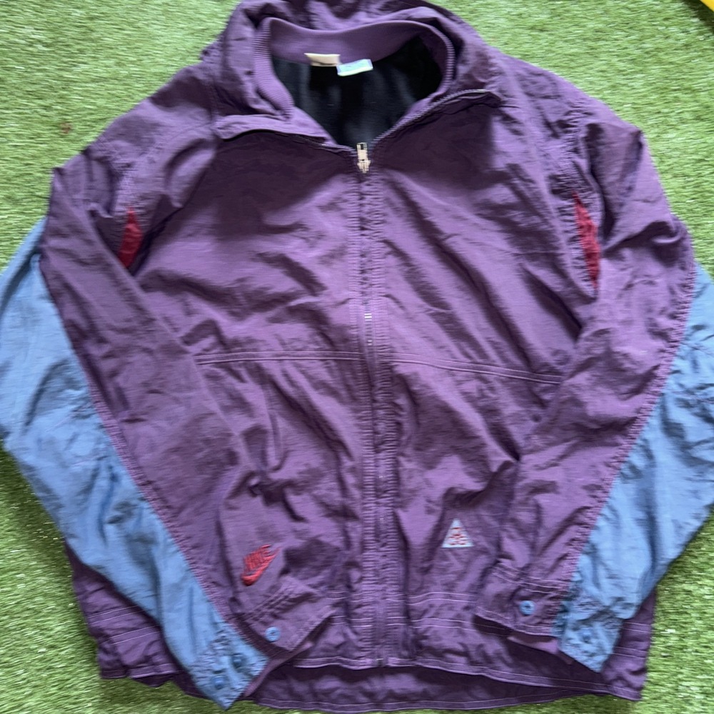Rare Vintage 90's ACG NIKE- Anorak Windbreaker Jacket, Color Block, Size: M